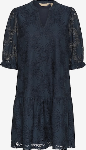 Robe '' CULTURE en bleu : devant