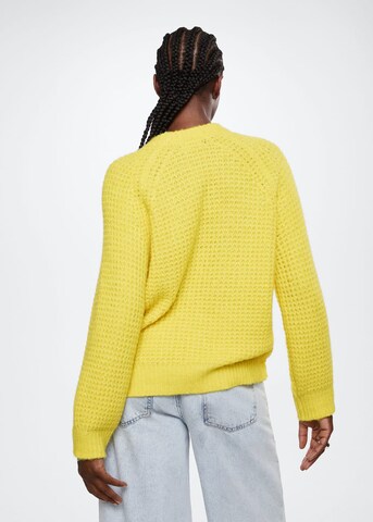 MANGO Sweater 'Cleo' in Yellow