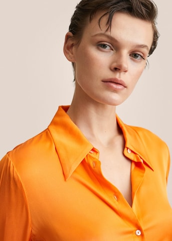 Bluză de la MANGO pe portocaliu