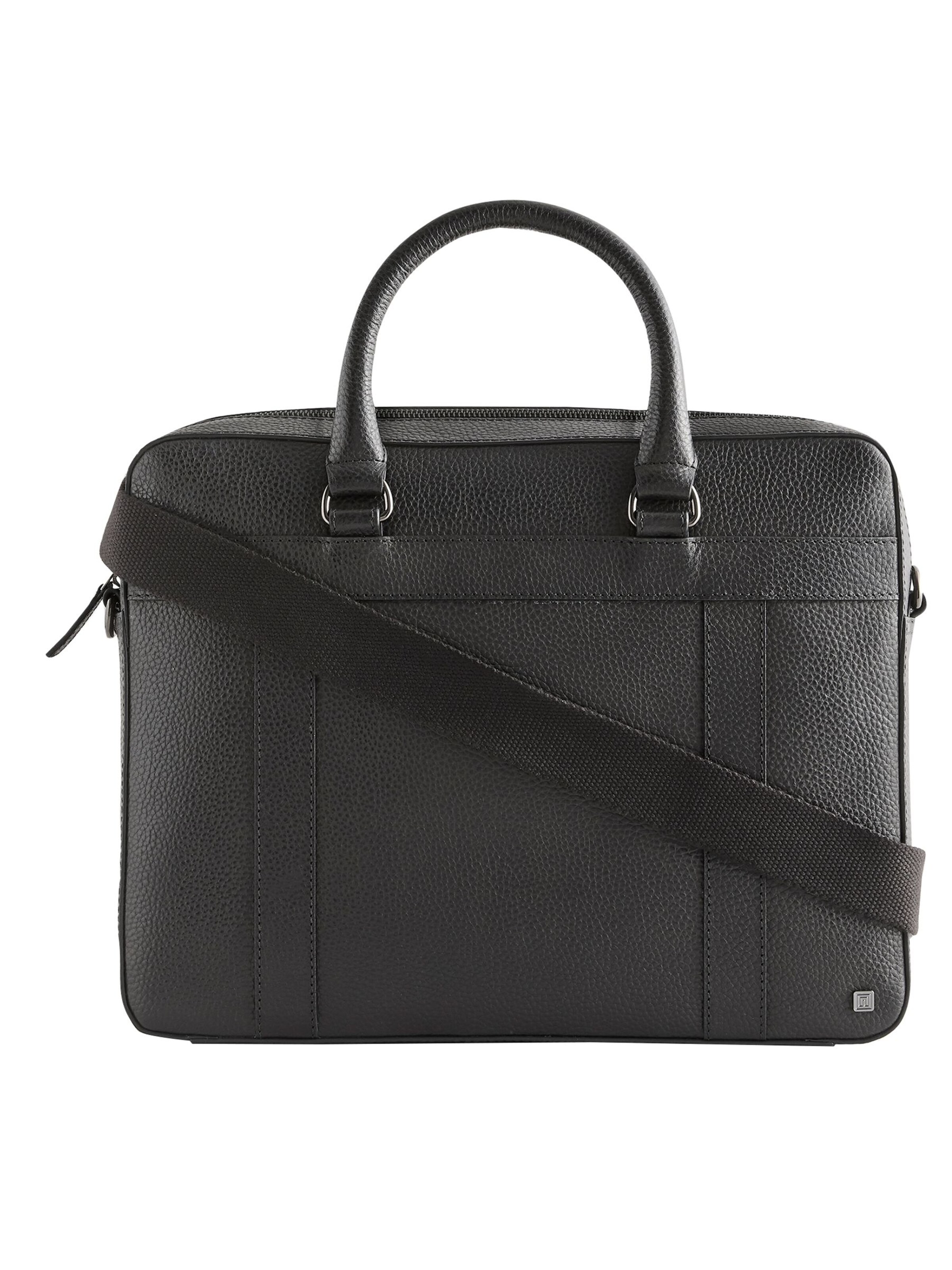 Next Document bag in Black: front