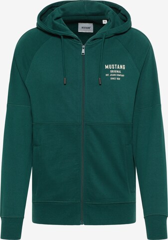 MUSTANG Sweatshirt in Grün: predná strana