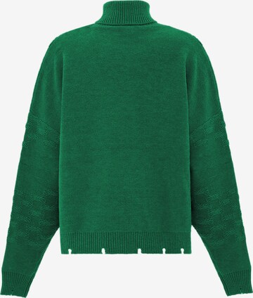 Pull-over faina en vert