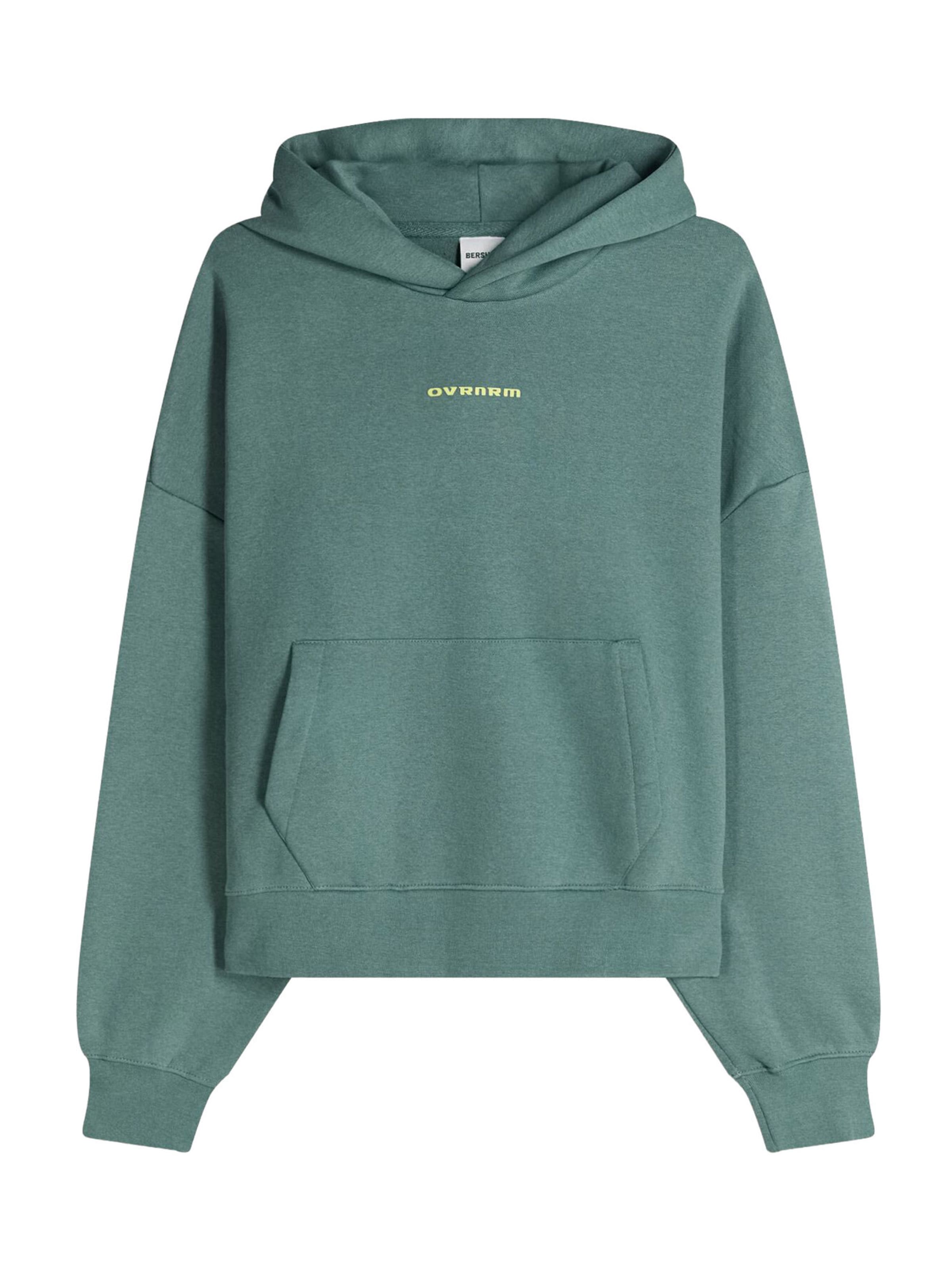 Bershka Majica | smaragd barva, Prikaz izdelka