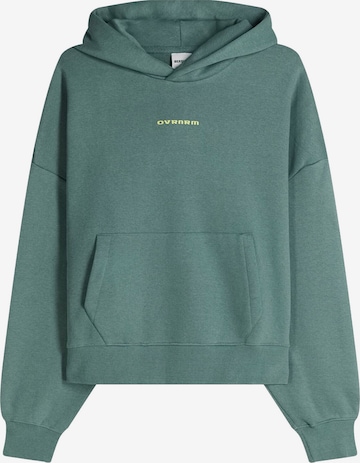 Bershka Majica | zelena barva: sprednja stran