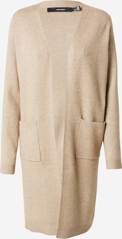 VERO MODA Плетена жилетка 'VMSaba' в бежово: отпред