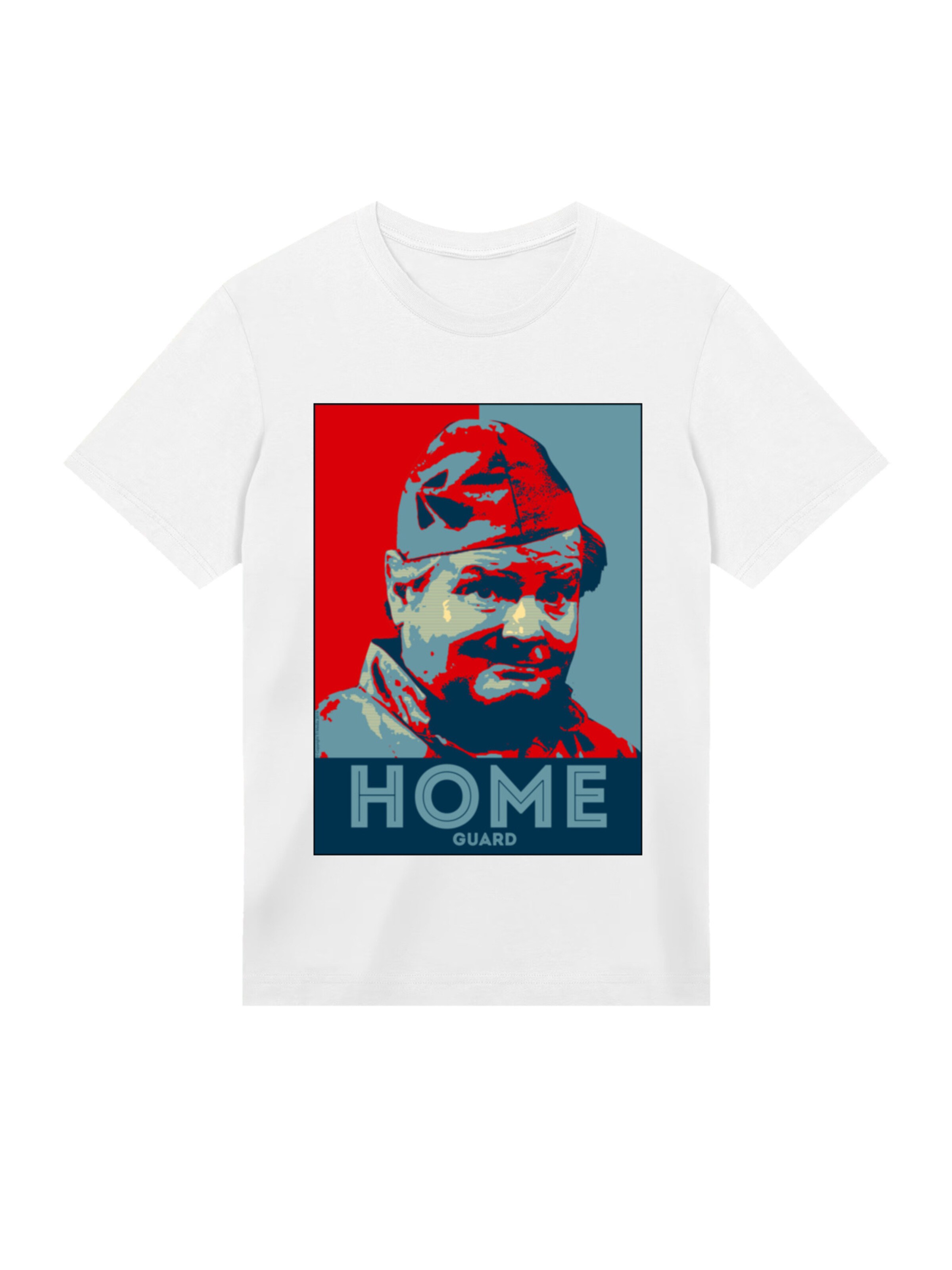 F4NT4STIC Shirt 'TV Times Benny Hill Home Guard' in White: front