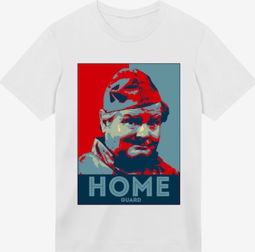 F4NT4STIC Shirt 'TV Times Benny Hill Home Guard' in White: front