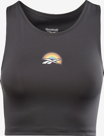 Reebok - Top deportivo 'Pride' en negro: frente