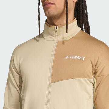 ADIDAS TERREX Funktionele fleece-jas 'Xperior' in Beige