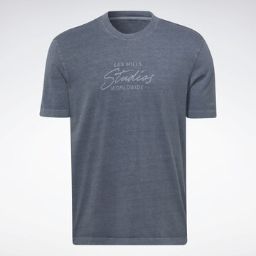 Reebok Performance Shirt 'Les Mills®' in Blue: front