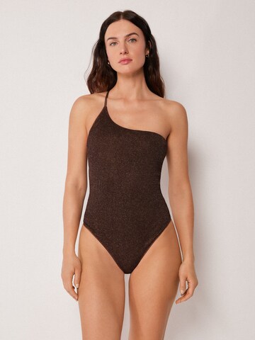 CALZEDONIA Badeanzug in Braun