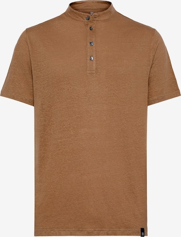 Boggi Milano Shirt in Bruin: voorkant