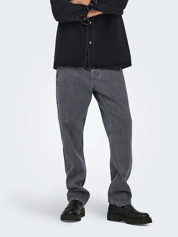 Only & Sons Regular Jeans 'ONSEDGE' in Grey: front