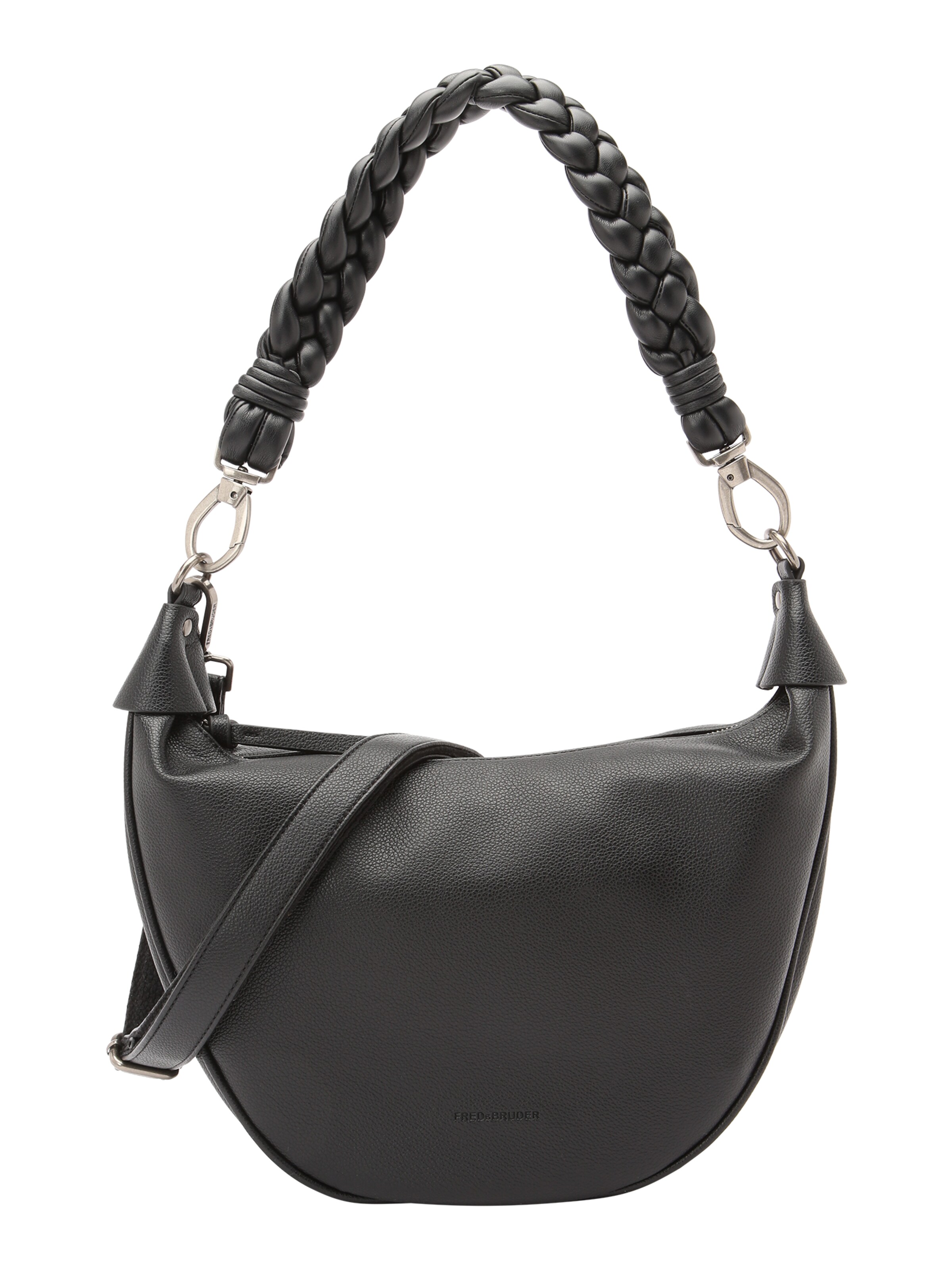 FREDsBRUDER Shoulder Bag 'Good vibes only' in Black: front