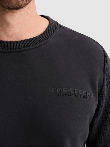 PME Legend - Sudadera 'Sweatshirt with knitted sleeves and print' en azul