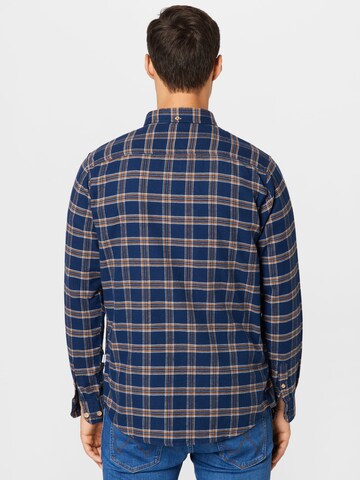 Kronstadt Regular fit Button Up Shirt 'Johan' in Blue