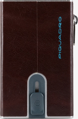 Piquadro Wallet 'Blue Square' in Brown: front