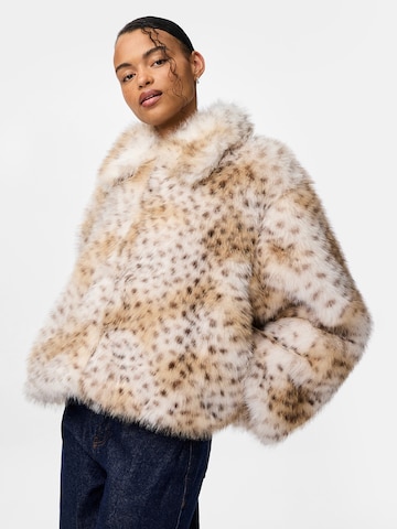 PIECES Tussenjas 'PCPLUSH' in Wit: voorkant