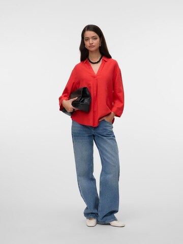 VERO MODA Bluse 'LINN' i rød