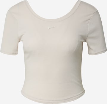 Nike Sportswear T-shirt i beige: framsida