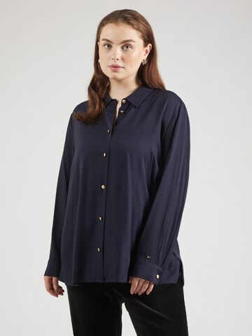 Tommy Hilfiger Curve Blouse in Blauw: voorkant