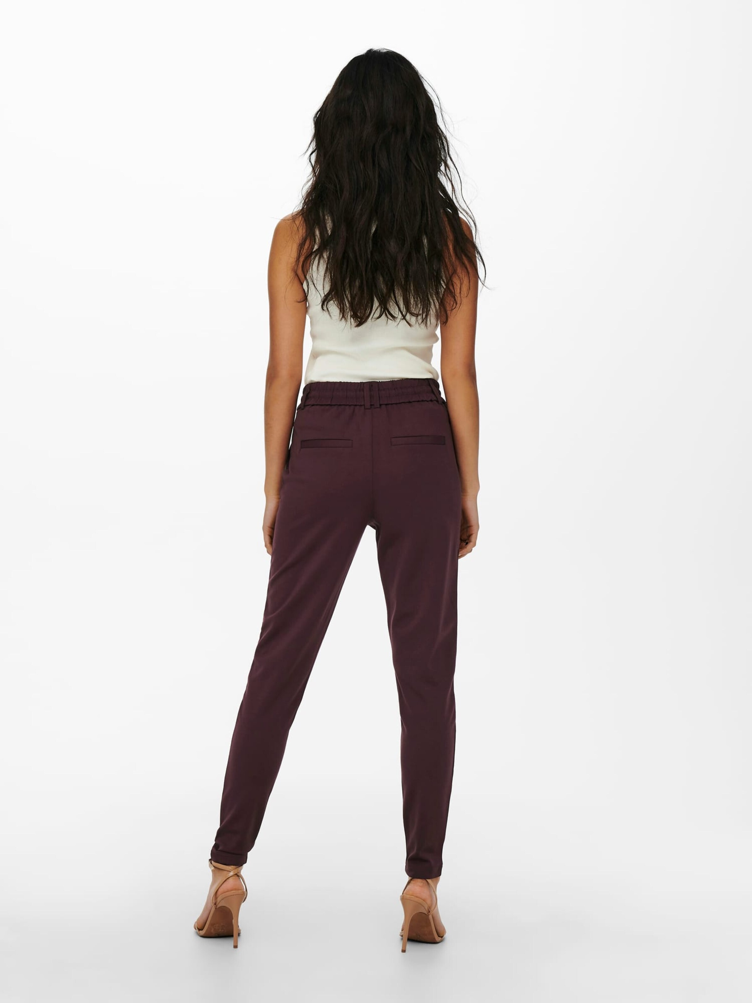 ONLY Baggy Broek 'poptrash' in Rood