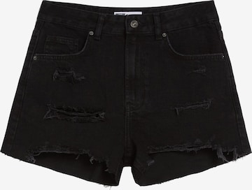 Bershka Jeans in Black: front