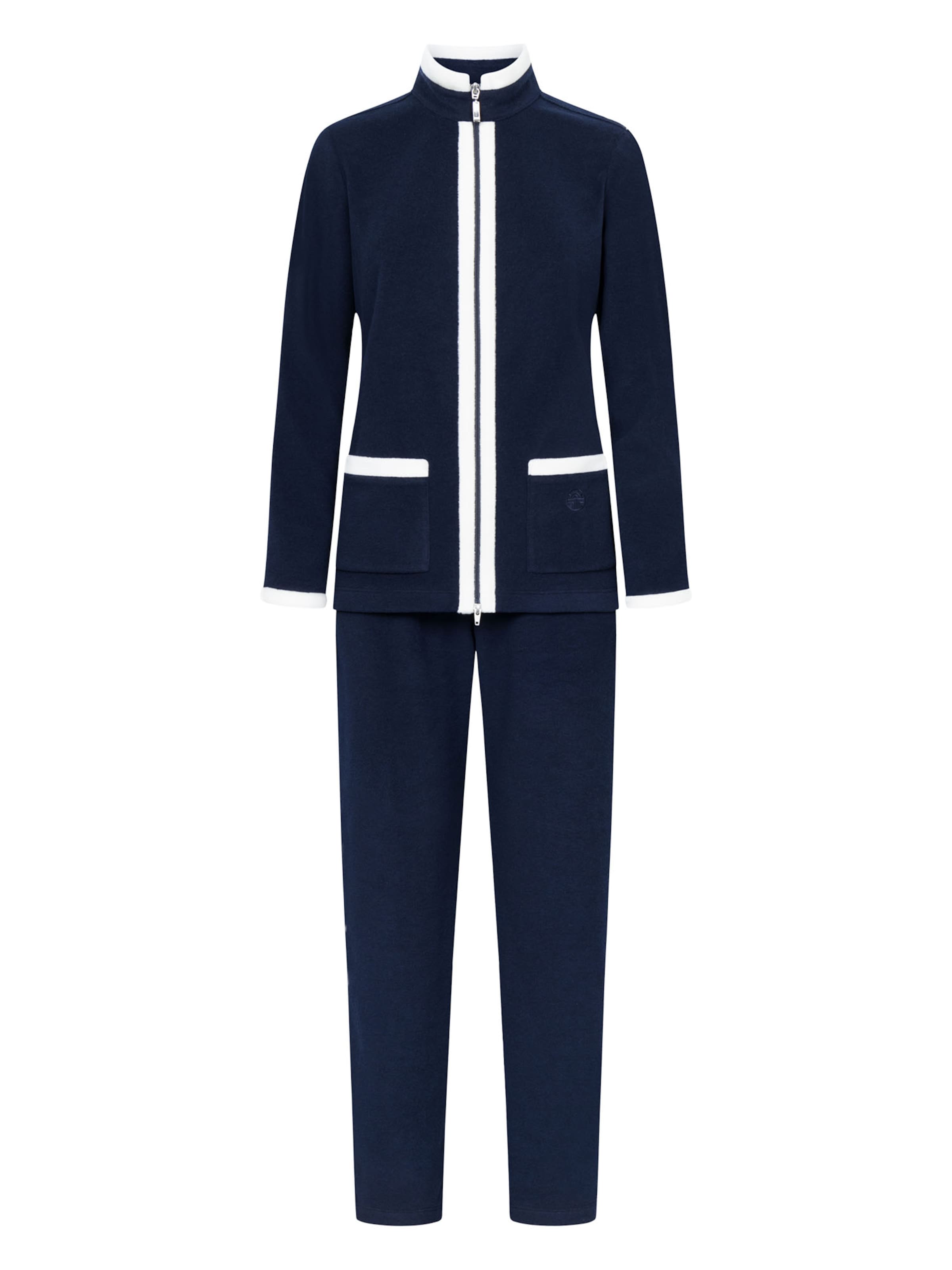 FÉRAUD PARIS Pajama ' Fleece ' in Blue: front