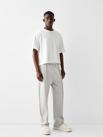 Loosefit Pantalon Bershka en gris