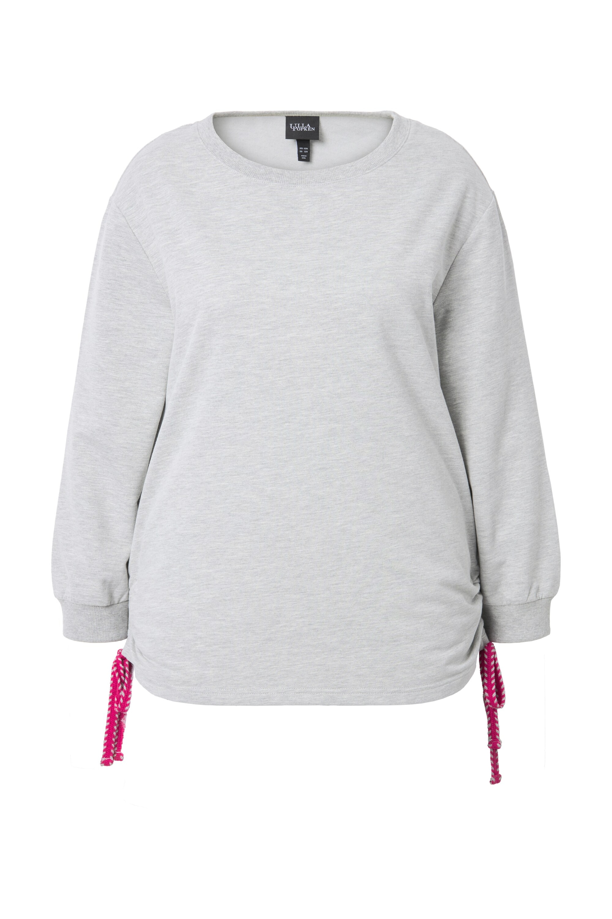 Ulla Popken Sweatshirt in Grijs: voorkant