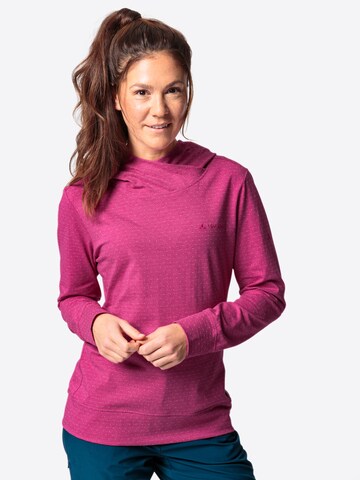VAUDE Sportief sweatshirt 'Tuenno' in Roze: voorkant