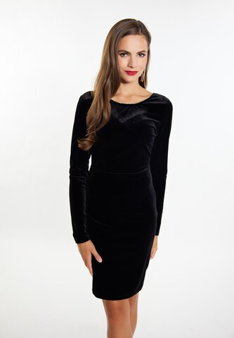 faina - Vestido de gala en negro: frente