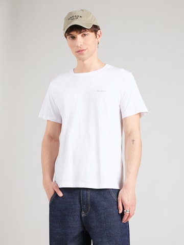 balta Pepe Jeans Marškinėliai: priekis
