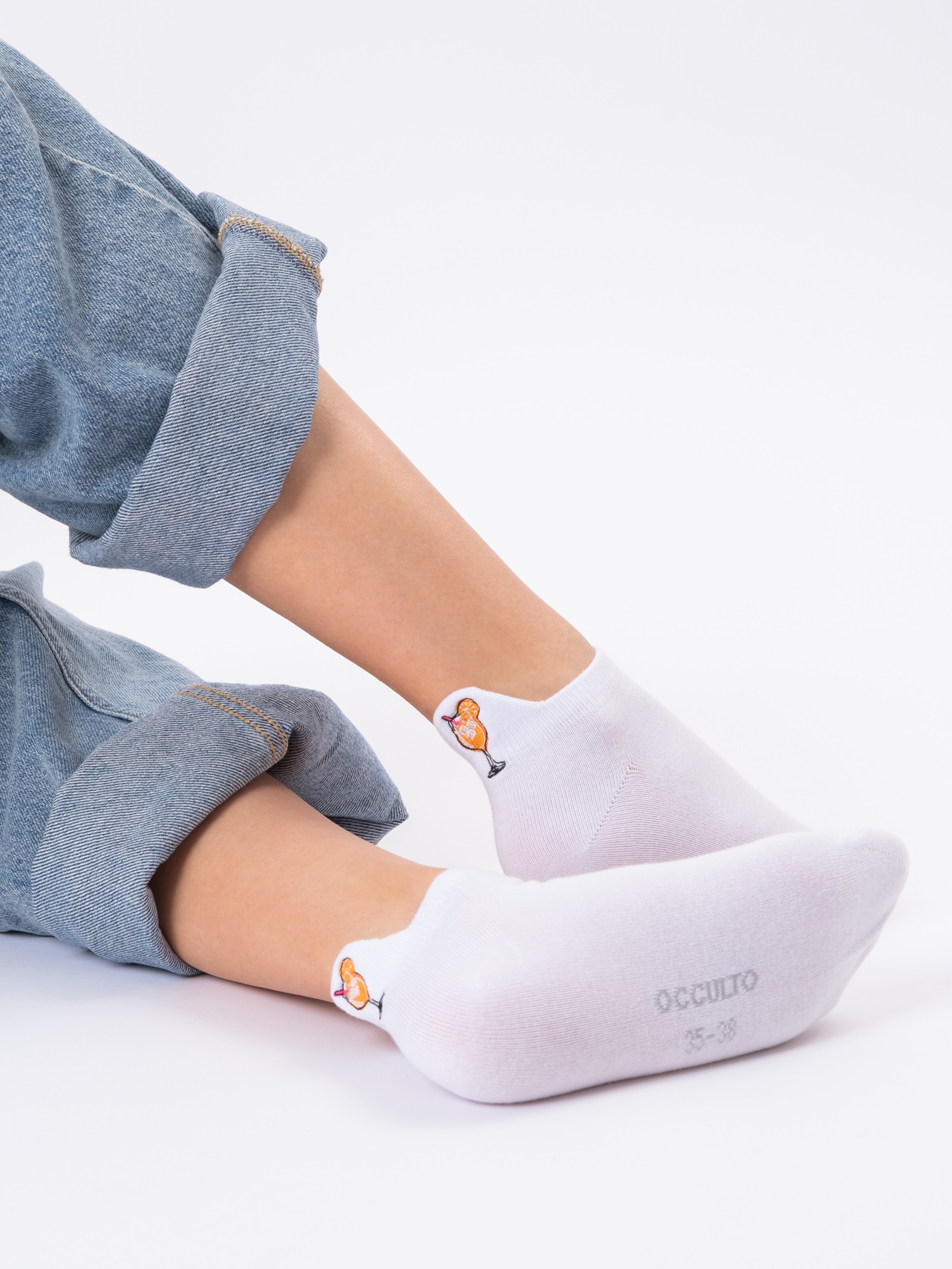 Occulto Socken 'Luca' in Weiß