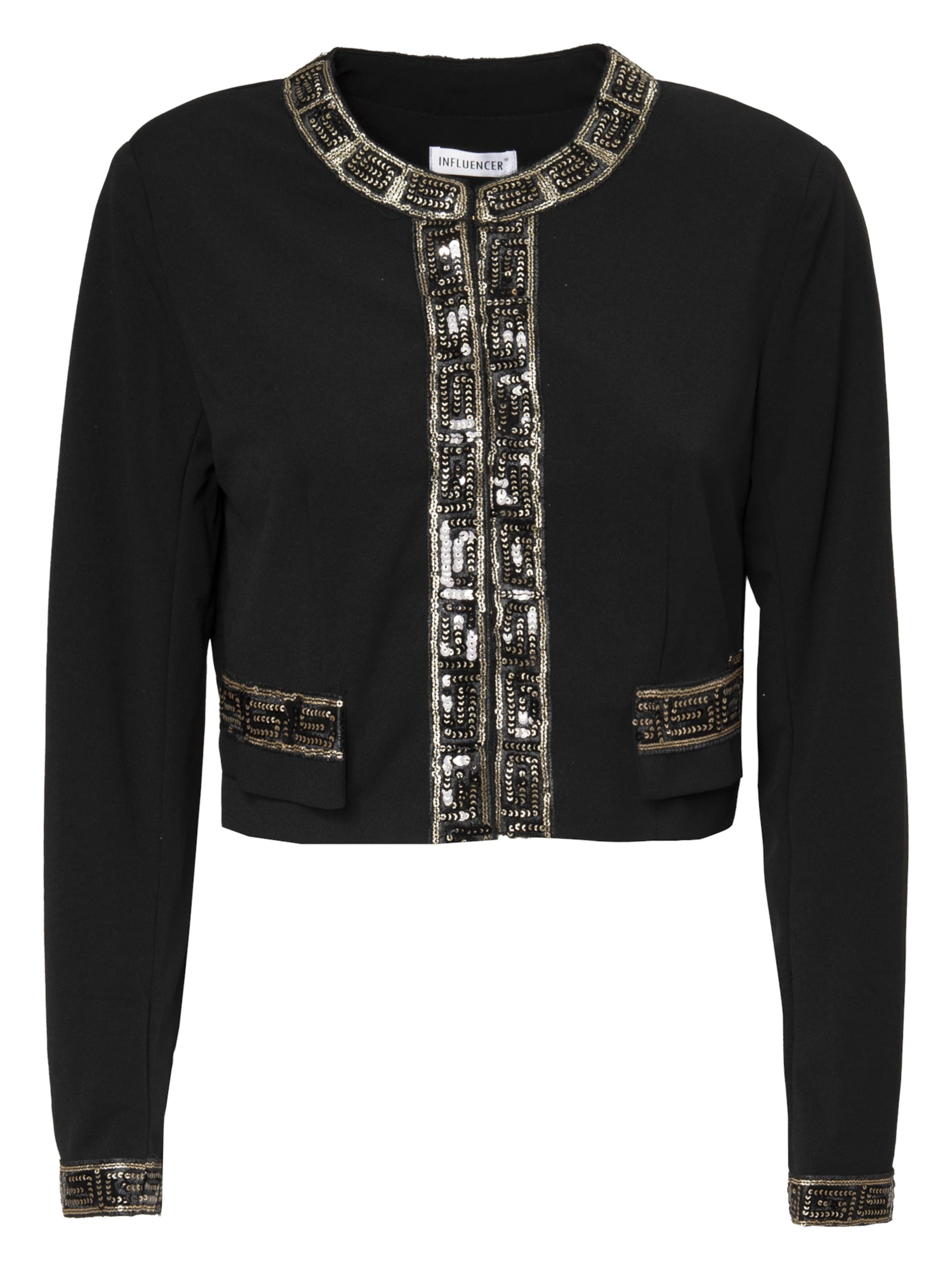 Influencer Overgangsjakke i sort: forside