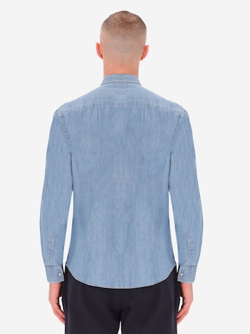 Distretto12 Regular fit Overhemd 'Will' in Blauw