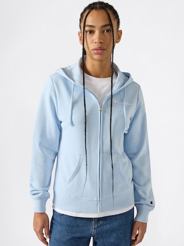 Champion Authentic Athletic Apparel Ζακέτα φούτερ σε μπλε: μπροστά