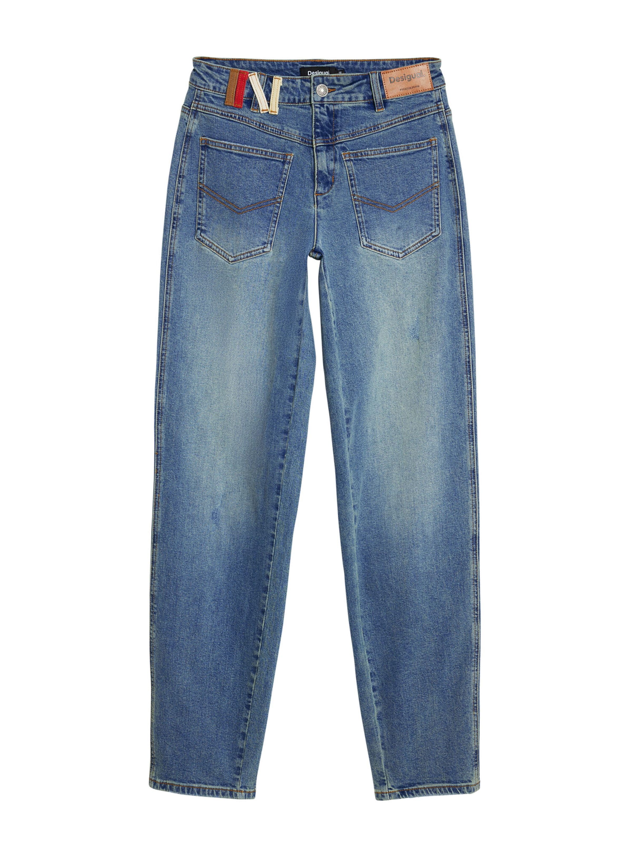 Desigual Regular Дънки в синьо: отпред