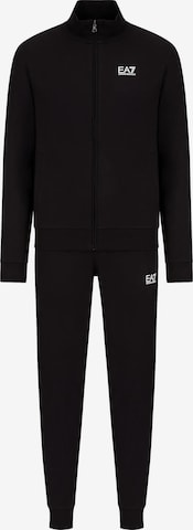 EA7 Emporio Armani Trenirka za tek | črna barva: sprednja stran