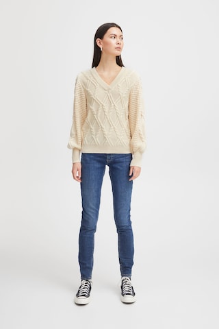 ICHI Sweater in Beige