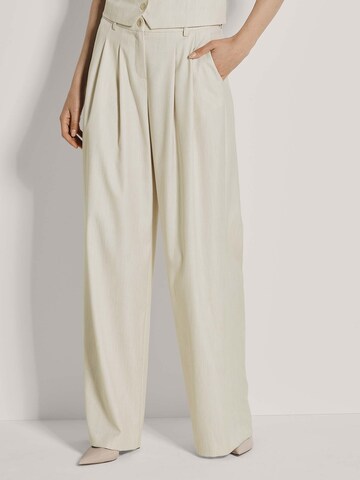 Loosefit Pantalon à pince MADELEINE en blanc : devant