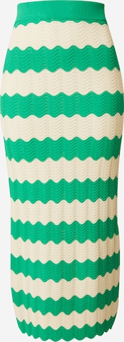 Y.A.S Skirt 'BEE' in Green: front