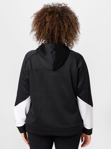 Hanorac sport 'Fit Tech Knit PO Hoodie PLUS' de la PUMA pe negru