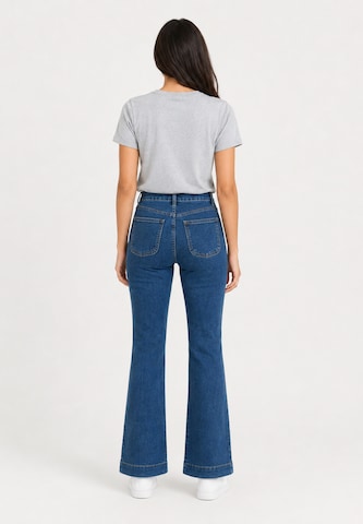 Coupe slim Jean Elara en bleu