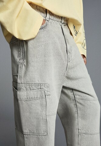 Bershka Baggy Cargo farmer - szürke