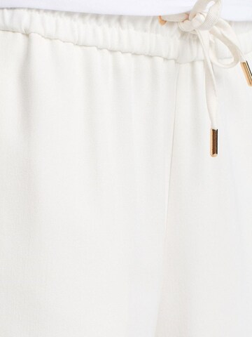 Dilvin Wide leg Trousers in White