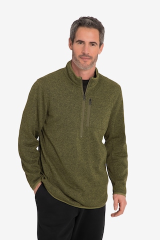 JAY-PI Fleece jas in Groen: voorkant