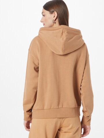 WEEKDAY Zip-Up Hoodie 'Alisa' in Beige