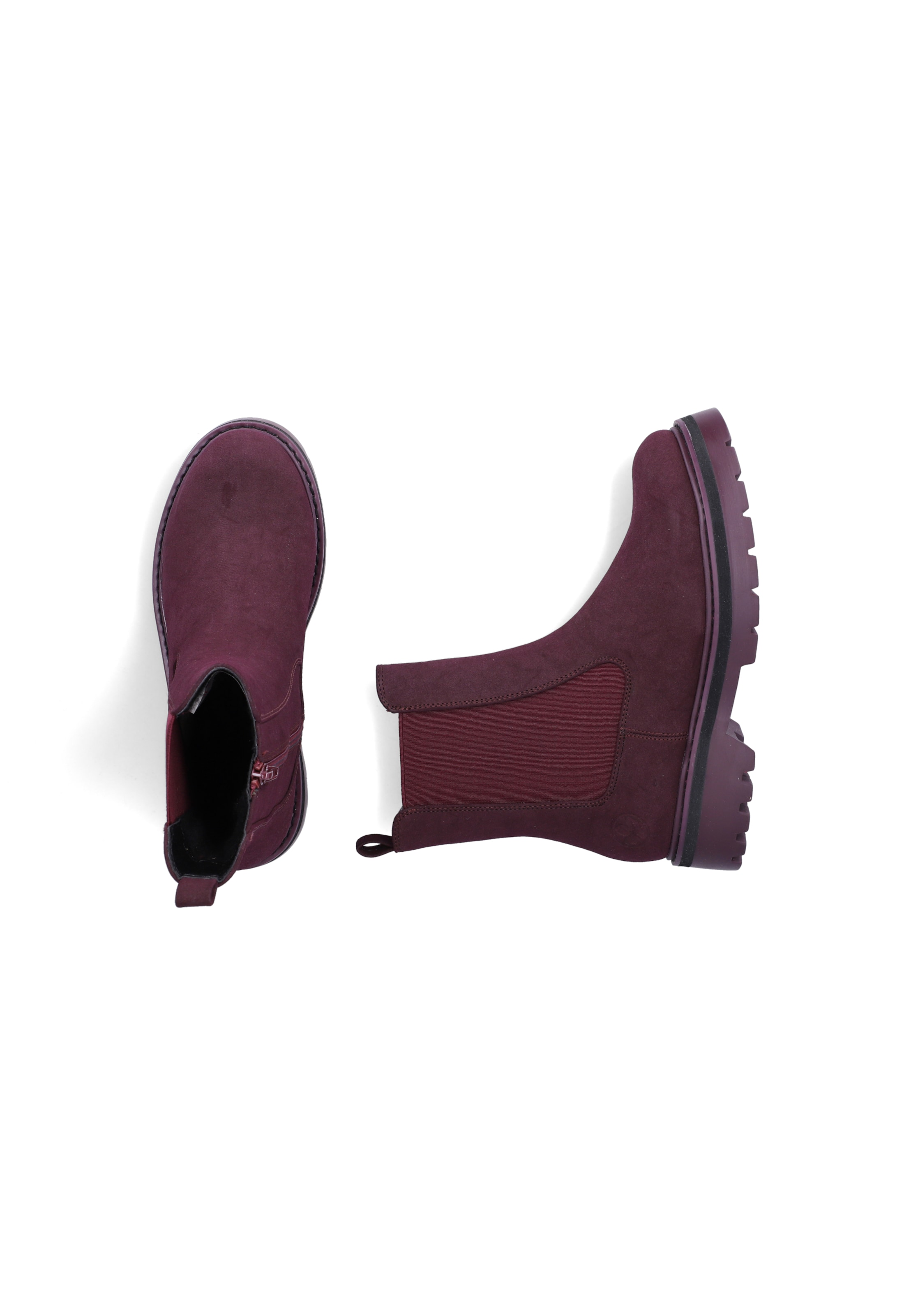 Bottines Rieker en rouge