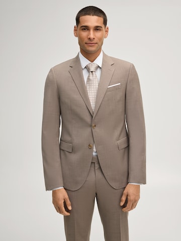 JOOP! Slim Fit Business-Sakko 'Herby' in Beige: Vorderseite